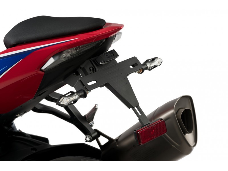 Adjustable license support PUIG 20489N Negru