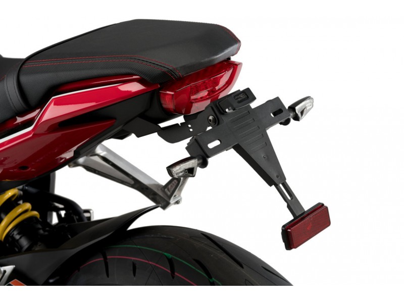 Adjustable license support PUIG 20565N Negru