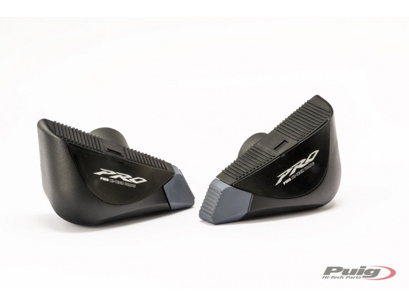 Frame sldiers PUIG PRO 20491N black with grey rubber