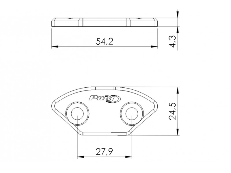 Mirrors caps PUIG 3859N Negru Mirrors caps PUIG 3859N Negru