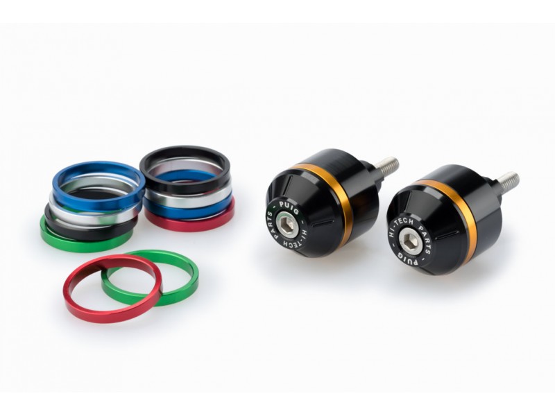 Bar ends PUIG SHORT WITH RING 20441N colour rings included