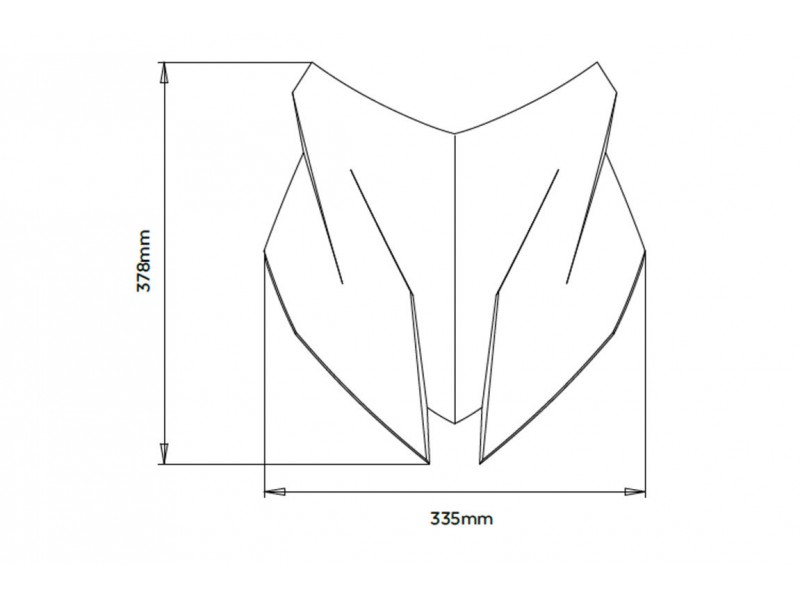 Windscreen PUIG SPORT 20460N Negru