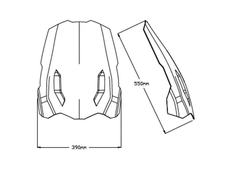 Windscreen PUIG TOURING 20375H smoke Windscreen PUIG TOURING 20375H smoke