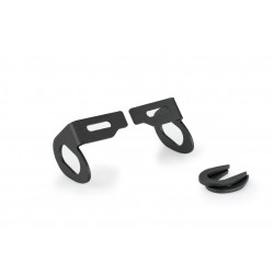 Turn lights plate supports kit PUIG 20532N Negru