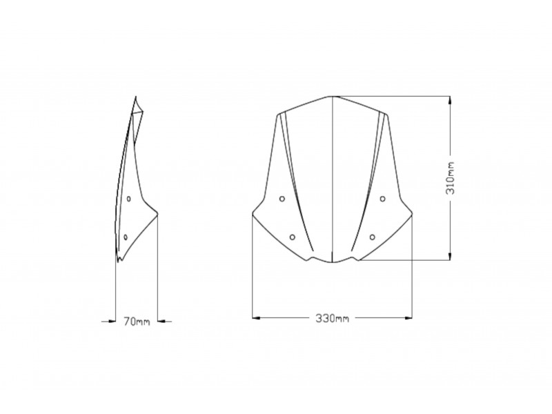 Windshield PUIG NEW. GEN SPORT 20432H smoke