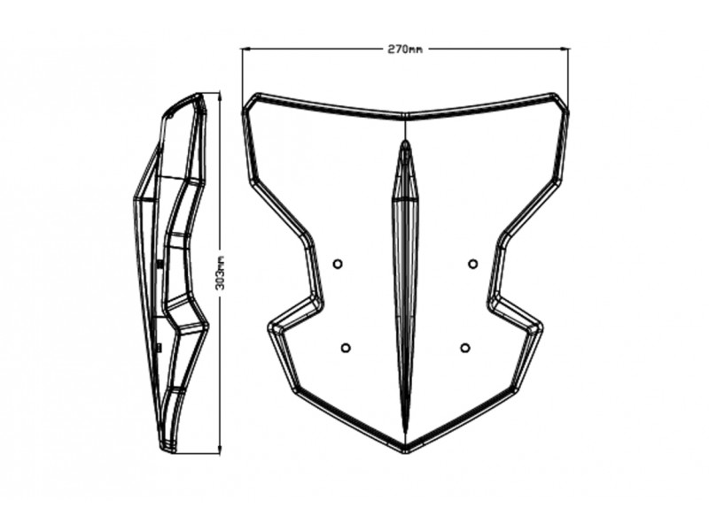 Windshield PUIG NEW. GEN SPORT 3879F dark smoke Windshield PUIG NEW. GEN SPORT 3879F dark smoke