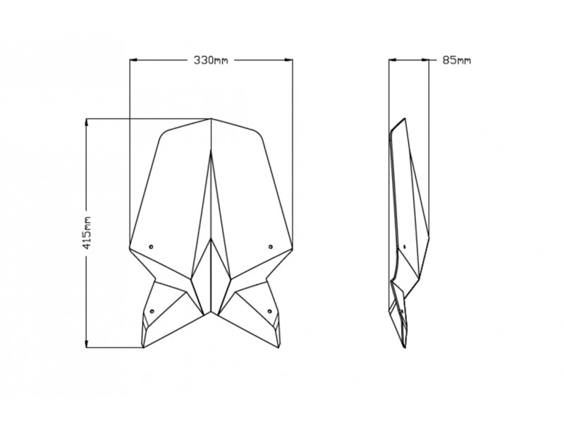 Windshield PUIG NEW. GEN TOURING 20461T portocaliu