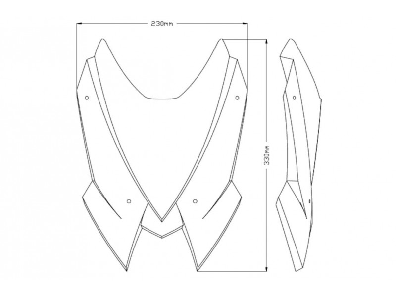 Windshield PUIG NEW. GEN SPORT 20506F dark smoke