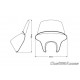 Windscreen PUIG BATWING SML 21064H smoke lung
