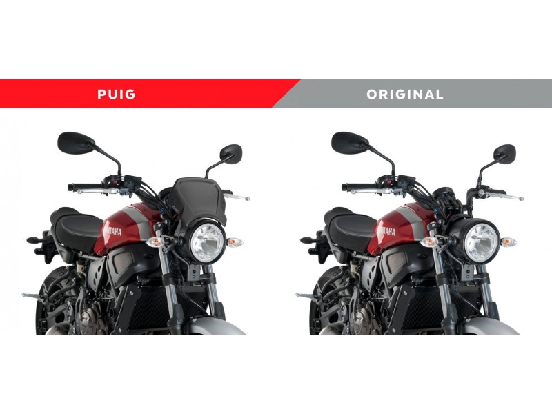 Windshield PUIG FRONTAL PLATE 3593N Negru