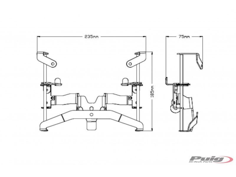 Manual regulation system PUIG 20504N Negru