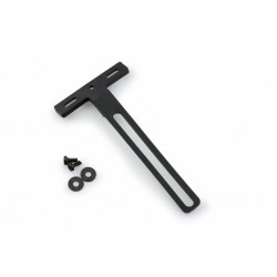 Nylon support to move homologated reflector PUIG 1553N Negru