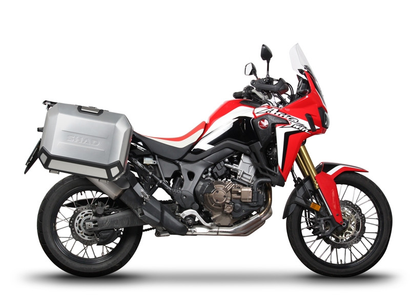 Set complet de cutii laterale de aluminiu, SHAD TERRA, 36L / 47L, incluzand kit de montaj SHAD HONDA CRF 1000 Africa Twin Set complet de cutii laterale de aluminiu, SHAD TERRA, 36L / 47L, incluzand kit de montaj SHAD HONDA CRF 1000 Africa Twin