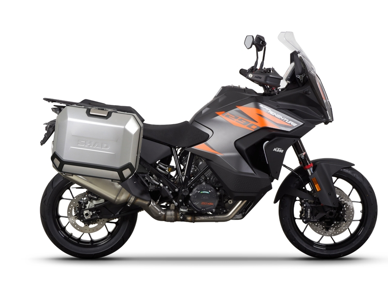 Set complet de cutii laterale de aluminiu, SHAD TERRA, 36L / 47L, incluzand kit de montaj SHAD KTM Super Adventure 1290 (R, S)