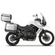 Set complet de cutii de aluminiu SHAD TERRA, 37L cutie centrala si 36L / 47L cutii laterale, incluzand set de montaj si placa SHAD TRIUMPH Tiger 800