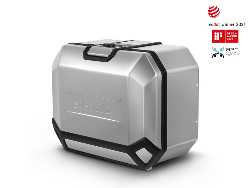 Set complet de cutii de aluminiu SHAD TERRA, 37L cutie centrala si 36L / 47L cutii laterale, incluzand set de montaj si placa SHAD R 1200 GS Adventure/ R 1250 GS Adventure
