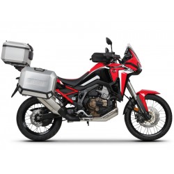 Set complet de cutii aluminiu SHAD TERRA, 48L cutie centrala si 36L / 47L cutii laterale, incluzand set de montaj si placa SHAD HONDA CRF 1100 Africa Twin