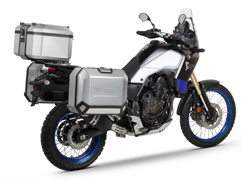Set complet de cutii aluminiu SHAD TERRA, 48L cutie centrala si 36L / 47L cutii laterale, incluzand set de montaj si placa SHAD YAMAHA Tenere 700 XTZ690 Set complet de cutii aluminiu SHAD TERRA, 48L cutie centrala si 36L / 47L cutii laterale, incluzand set de montaj si placa SHAD YAMAHA Tenere 700 XTZ690
