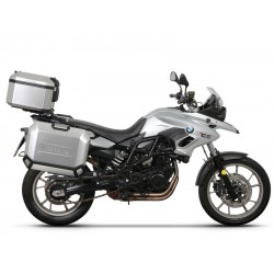 Set complet de cutii aluminiu SHAD TERRA, 48L cutie centrala si 36L / 47L cutii laterale, incluzand set de montaj si placa SHAD BMW F 650 GS/ F 700 GS/ F 800 GS