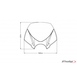 Windshield PUIG NEW. GEN TOURING 20527F dark smoke
