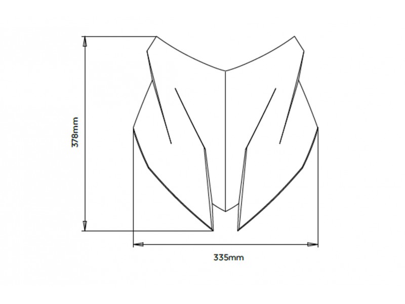 Windscreen PUIG SPORT 20429H smoke