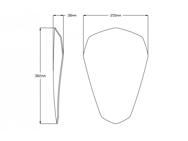 Windscreen PUIG SPORT 20433W transparent
