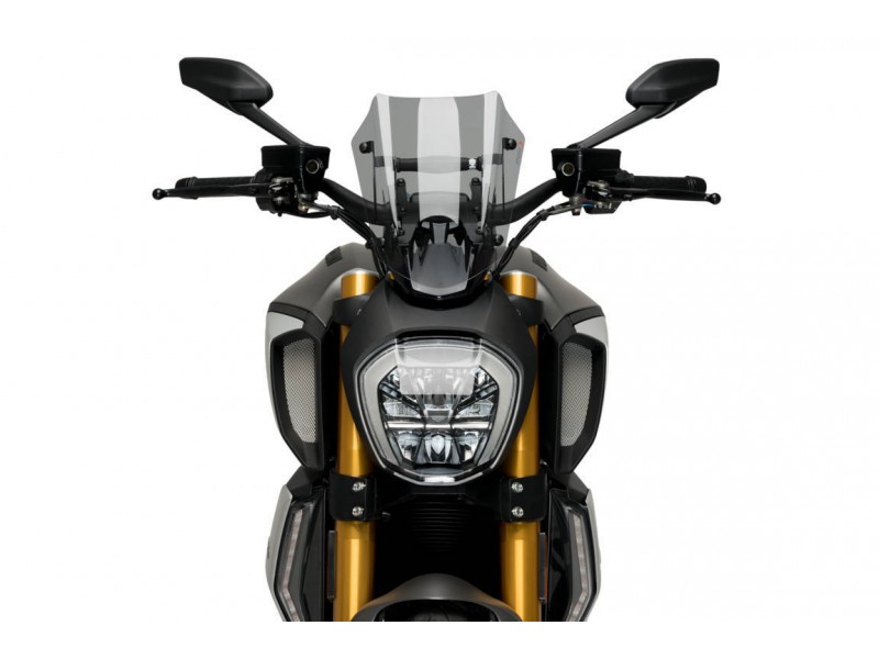 Windshield PUIG NEW. GEN SPORT 3773H smoke ajustabila