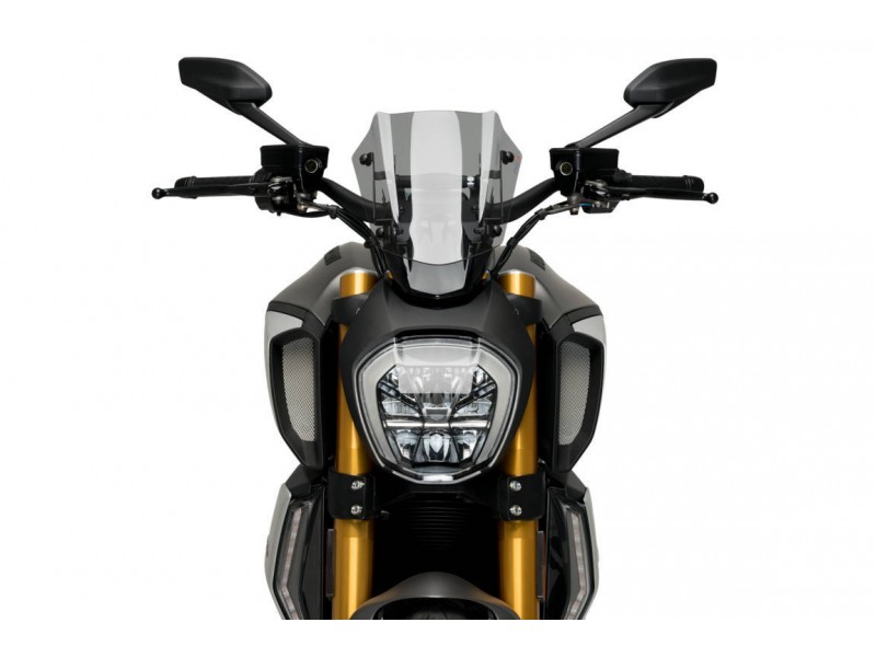 Windshield PUIG NEW. GEN SPORT 3773H smoke ajustabila