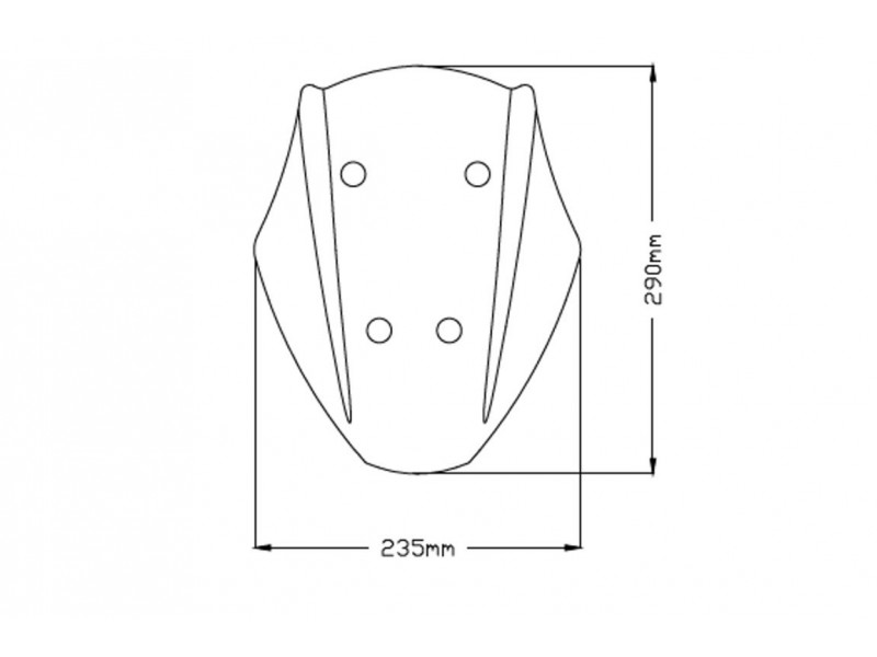 Windshield PUIG NEW. GEN SPORT 3773N Negru ajustabila