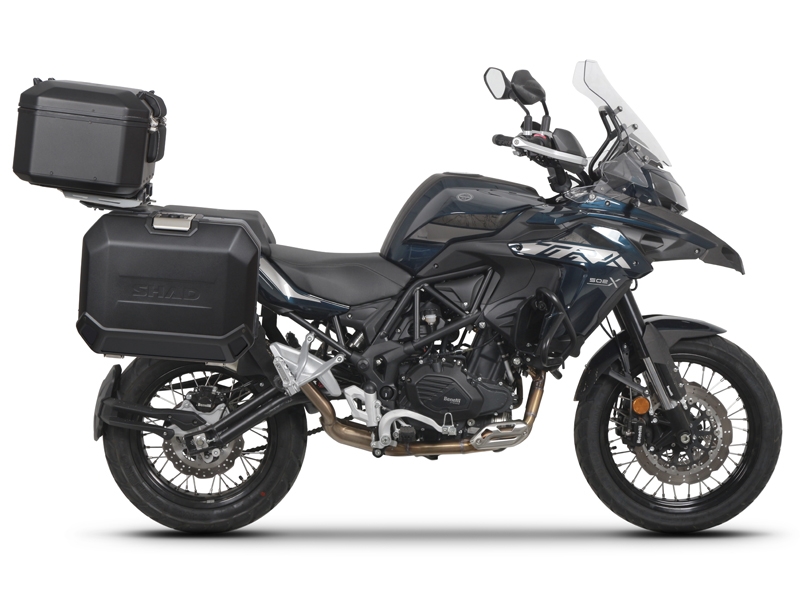 Set complet cutii aluminiu laterale, 36L / 47L SHAD TERRA NEGRU, include kit montare SHAD BENELLI TRK 502X