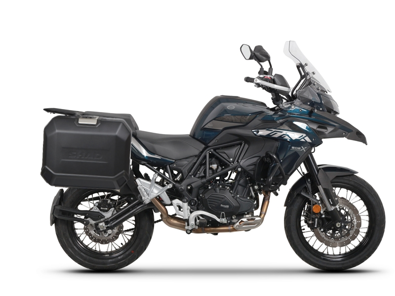 Set complet cutii aluminiu laterale, 36L / 47L SHAD TERRA NEGRU, include kit montare SHAD BENELLI TRK 502X