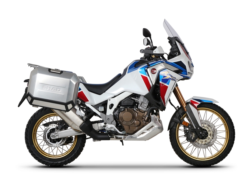 Set complet cutii aluminiu laterale, 36L / 47L SHAD TERRA NEGRU, include kit montare SHAD HONDA CRF 1100 Africa Twin Set complet cutii aluminiu laterale, 36L / 47L SHAD TERRA NEGRU, include kit montare SHAD HONDA CRF 1100 Africa Twin