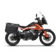 Set complet cutii aluminiu laterale, 36L / 47L SHAD TERRA NEGRU, include kit montare SHAD KTM Adventure 790 (R)