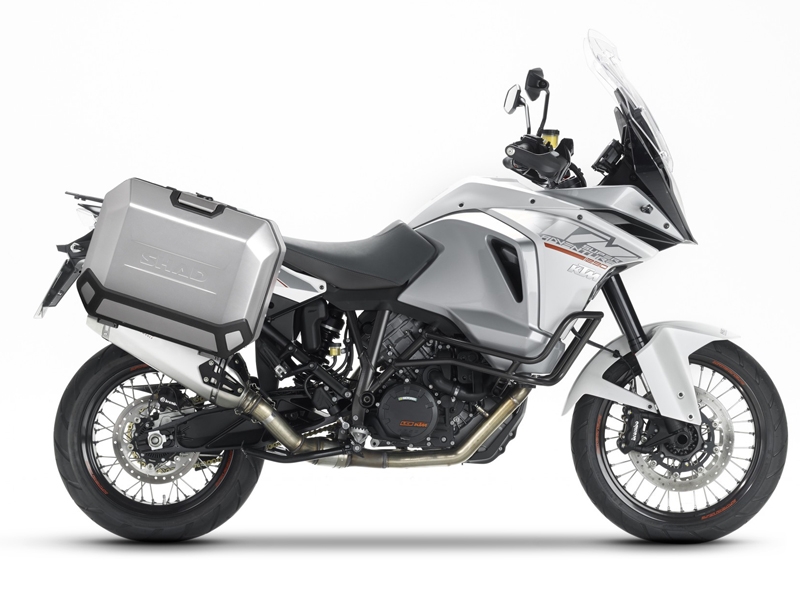 Set complet cutii aluminiu laterale, 36L / 47L SHAD TERRA NEGRU, include kit montare SHAD KTM Adventure 1090, 1190,  Super Adventure 1290 (R, S)