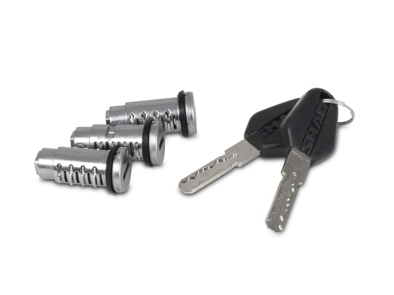 Set complet cutii aluminiu laterale, 36L / 47L SHAD TERRA NEGRU, include kit montare SHAD MOTO GUZZI V 85 TT