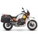 Set complet cutii aluminiu laterale, 36L / 47L SHAD TERRA NEGRU, include kit montare SHAD MOTO GUZZI V 85 TT