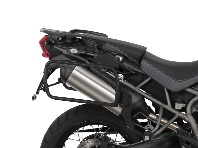 Set complet cutii aluminiu laterale, 36L / 47L SHAD TERRA NEGRU, include kit montare SHAD TRIUMPH Tiger 800