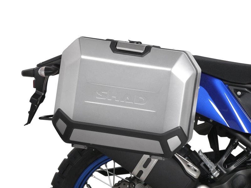 Set complet cutii aluminiu laterale, 36L / 47L SHAD TERRA NEGRU, include kit montare SHAD YAMAHA Tenere 700 XTZ690 Set complet cutii aluminiu laterale, 36L / 47L SHAD TERRA NEGRU, include kit montare SHAD YAMAHA Tenere 700 XTZ690