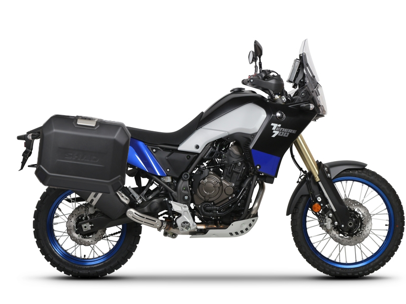 Set complet cutii aluminiu laterale, 36L / 47L SHAD TERRA NEGRU, include kit montare SHAD YAMAHA Tenere 700 XTZ690 Set complet cutii aluminiu laterale, 36L / 47L SHAD TERRA NEGRU, include kit montare SHAD YAMAHA Tenere 700 XTZ690