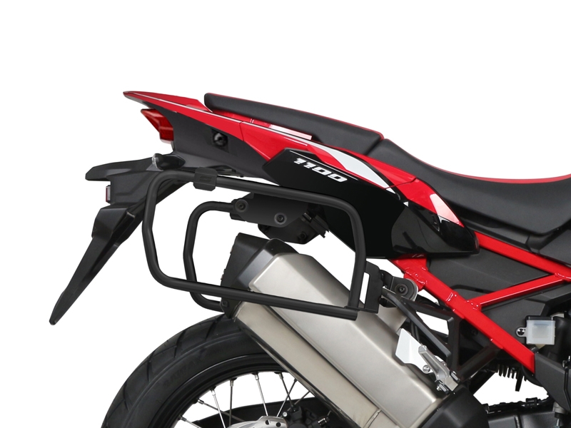 Set complet cutii aluminiu SHAD TERRA (negru), 37L cutie centrala   36L / 47L cutii laterale, incluzand kit montare si placa SHAD HONDA CRF 1100 Africa Twin