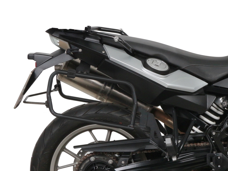 Set complet cutii aluminiu SHAD TERRA (negru), 37L cutie centrala   36L / 47L cutii laterale, incluzand kit montare si placa SHAD BMW F 650 GS/ F 700 GS/ F 800 GS