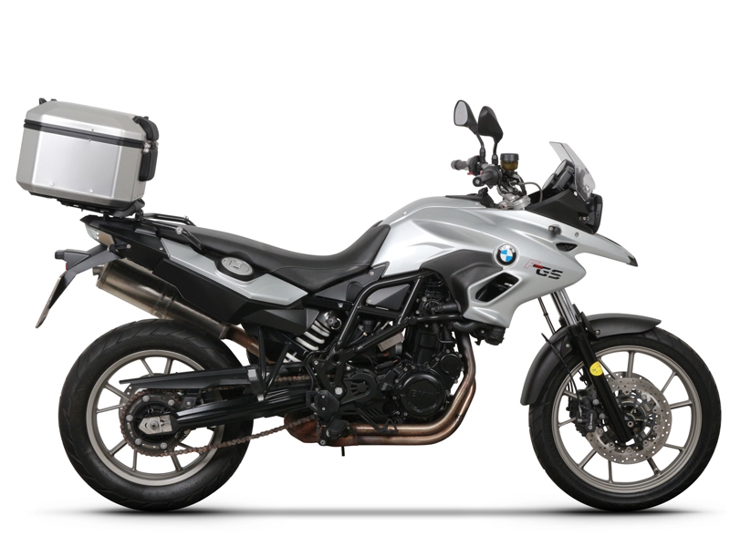 Set complet cutii aluminiu SHAD TERRA (negru), 37L cutie centrala   36L / 47L cutii laterale, incluzand kit montare si placa SHAD BMW F 650 GS/ F 700 GS/ F 800 GS