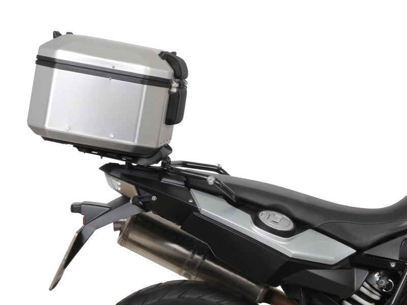 Set complet cutii aluminiu SHAD TERRA (negru), 37L cutie centrala   36L / 47L cutii laterale, incluzand kit montare si placa SHAD BMW F 650 GS/ F 700 GS/ F 800 GS