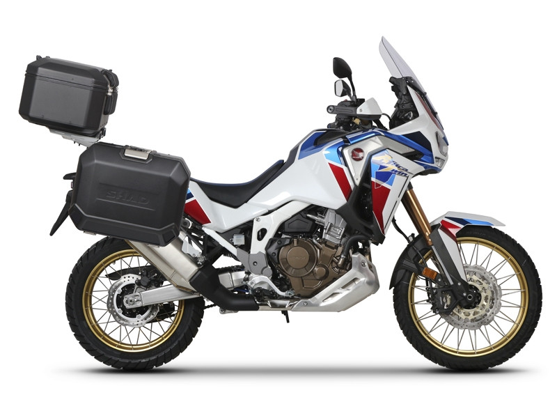 Set complet cutii aluminiu Shad Terra, 48L topcase 36L / 47L side cases,include placa si kit montare SHAD HONDA CRF 1100 Africa Twin Set complet cutii aluminiu Shad Terra, 48L topcase 36L / 47L side cases,include placa si kit montare SHAD HONDA CRF 1100 Africa Twin
