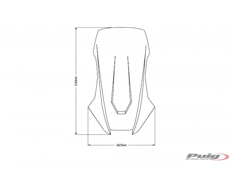 Windscreen PUIG SPORT 20584H smoke