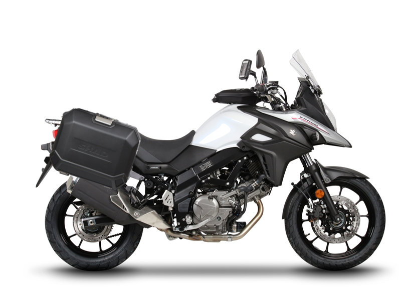 Set complet de cutii de aluminiu laterale, 36L / 36L, SHAD TERRA NEGRU, include kit montare SHAD SUZUKI DL 650 V-Strom Set complet de cutii de aluminiu laterale, 36L / 36L, SHAD TERRA NEGRU, include kit montare SHAD SUZUKI DL 650 V-Strom