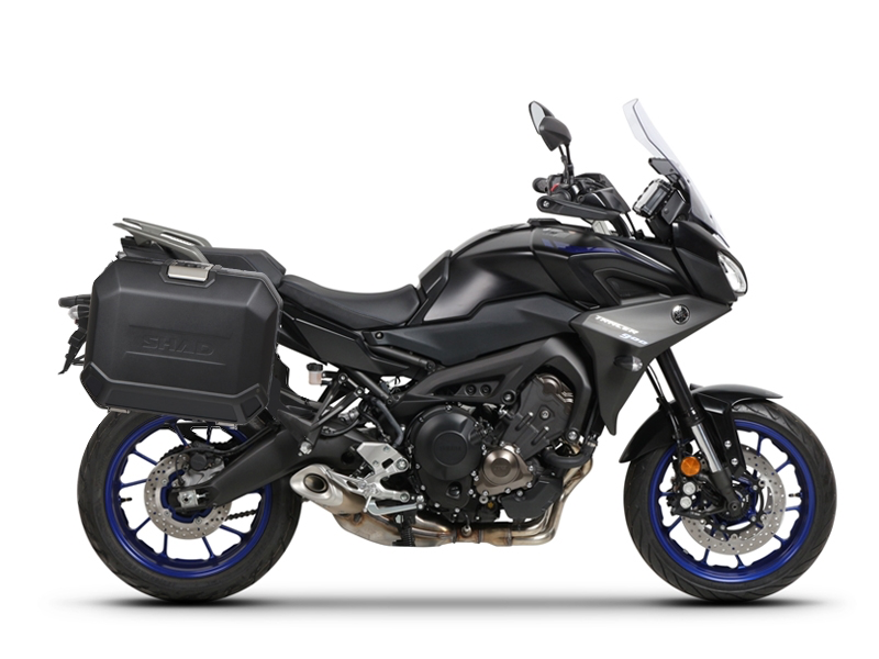 Set complet de cutii de aluminiu laterale, 36L / 36L, SHAD TERRA NEGRU, include kit montare SHAD YAMAHA MT-09 Tracer / Tracer 900