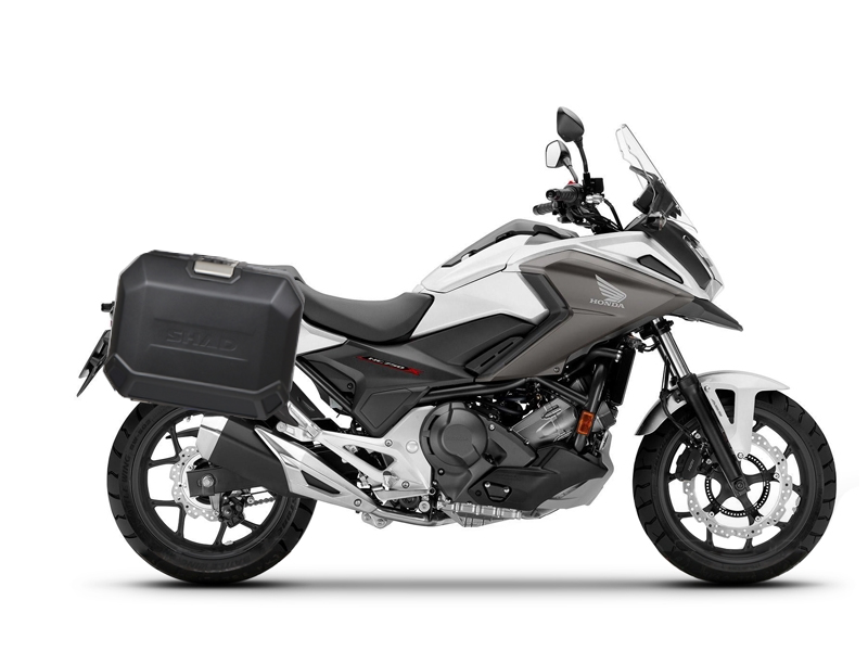 Set complet de cutii de aluminiu laterale, 36L / 36L, SHAD TERRA NEGRU, include kit montare SHAD HONDA NC 750 X