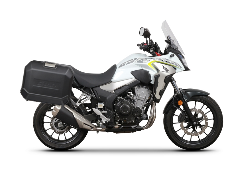 Set complet de cutii de aluminiu 47L / 47L SHAD TERRA NEGRU, incluzand kit montaj SHAD HONDA CB 500 X Set complet de cutii de aluminiu 47L / 47L SHAD TERRA NEGRU, incluzand kit montaj SHAD HONDA CB 500 X
