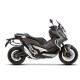 Set complet de cutii de aluminiu SHAD TERRA NEGRU, 37L cutie centrala si 47L / 47L cutii laterale, incluzand kit montaj si placa SHAD HONDA X-ADV 750